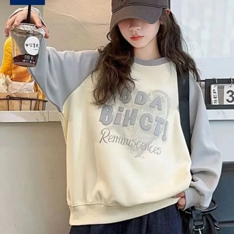 Girls' 2025 New Spring Mid-Big Kids Loose Fit Casual Korean Style Sweatshirt
Girls' 2025 New Spring Mid-Big Kids Loose Fit Casual Korean Style Sweatshirt