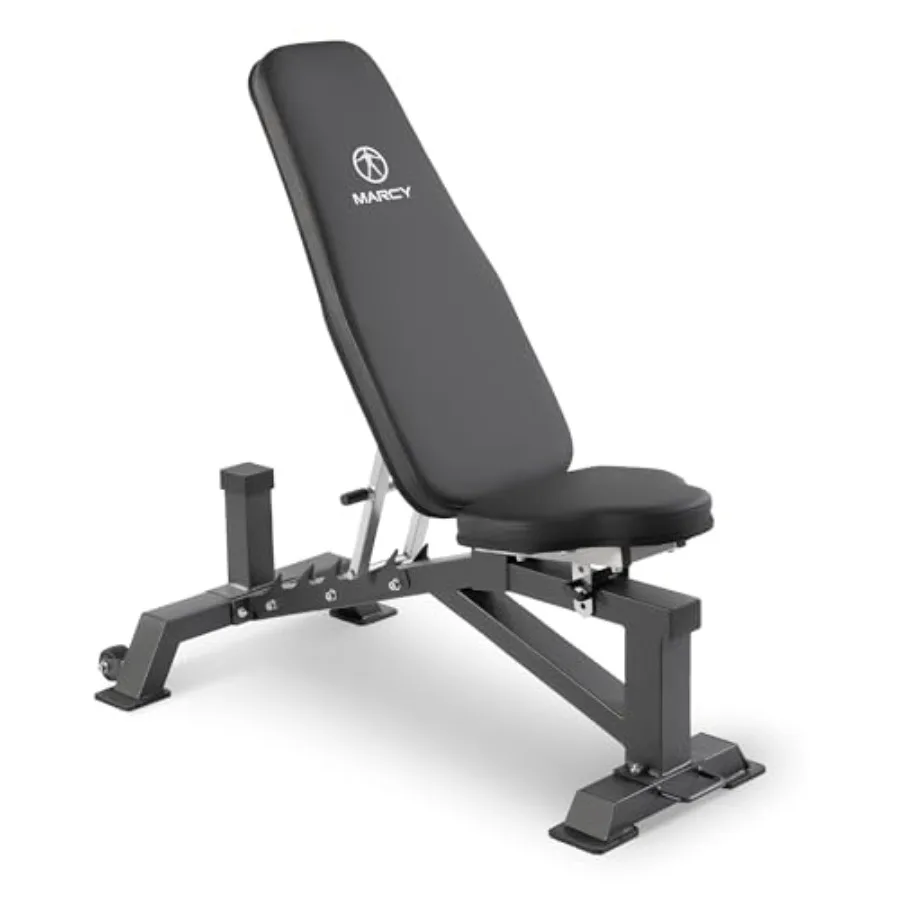 Home gym weightlifting bench: steel frame, black, adjustable incline/decline, foldable, 600 lb capacity
Home gym weightlifting bench: steel frame, black, adjustable incline/decline, foldable, 600 lb capacity
