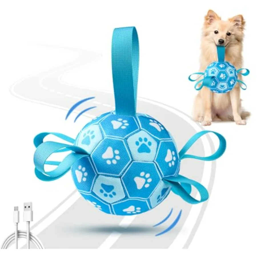Interactive Dog Toys Dog Soccer Ball to Keep Them Busy, Durable Automatic Moving Jumping Dog Balls with Straps for Small/Medium
Interactive Dog Toys Dog Soccer Ball to Keep Them Busy, Durable Automatic Moving Jumping Dog Balls with Straps for Small/Medium