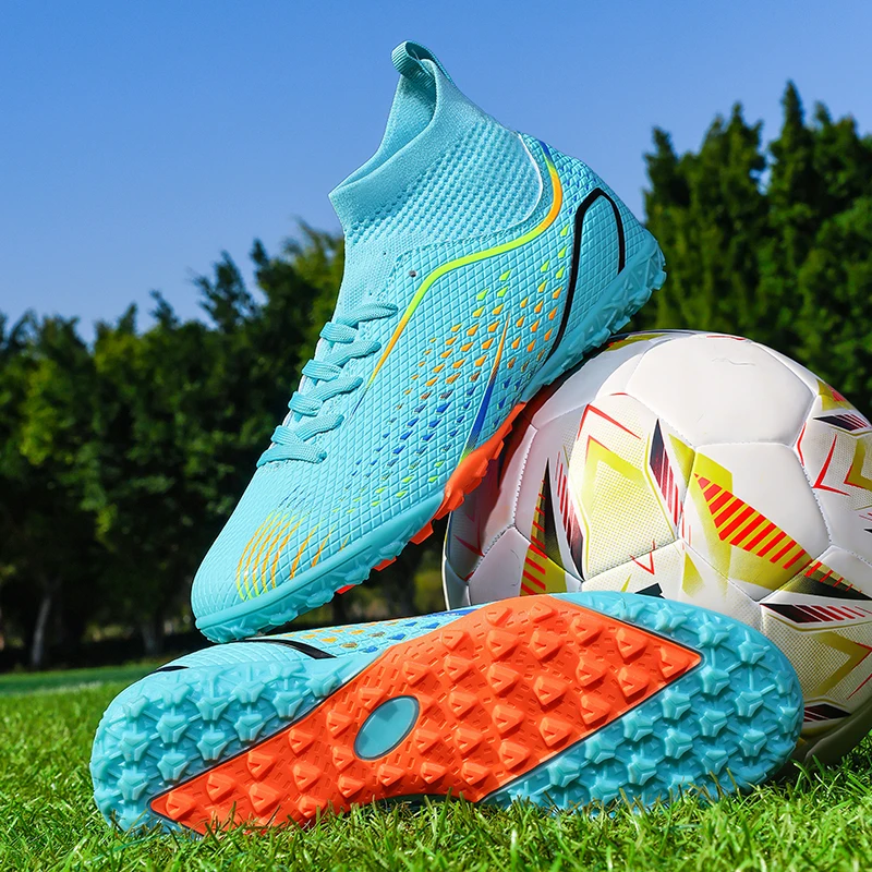 Men Outdoor Soccer Cleats Non Slip Blades Studs Ankle Cushion Breathable Wear Resistant Lawn Match Training Boots
Men Outdoor Soccer Cleats Non Slip Blades Studs Ankle Cushion Breathable Wear Resistant Lawn Match Training Boots
