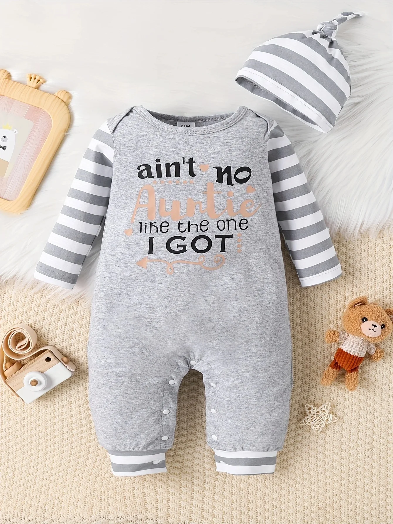 0-18 months Spring and Autumn New Newborn Baby Boys Letter Printed Long sleeved Pants jumpsuit+hat
0-18 months Spring and Autumn New Newborn Baby Boys Letter Printed Long sleeved Pants jumpsuit+hat