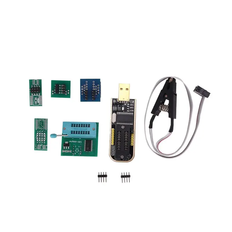 B03B-CH341A BIOS USB Programmer SOP8 DIP8 1.8V Conversion Socket 8-Pin Test Clip Set For Or Motherboard
B03B-CH341A BIOS USB Programmer SOP8 DIP8 1.8V Conversion Socket 8-Pin Test Clip Set For Or Motherboard