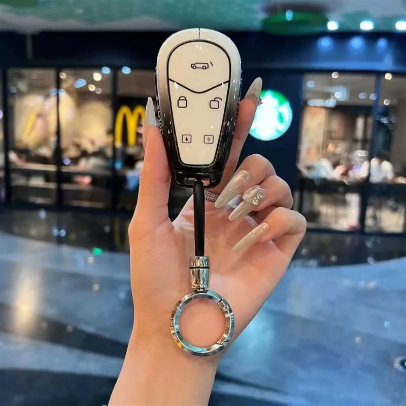 Zinc Alloy Key Fob Cover for 2025 Voyah FREE / FREE+ / 318, Heavy Duty Metal Protective KeyCase Shell with Keychain Keybag
Zinc Alloy Key Fob Cover for 2025 Voyah FREE / FREE+ / 318, Heavy Duty Metal Protective KeyCase Shell with Keychain Keybag