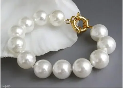 Bracelet 8" 14MM REAL ROUND WHITE SOUTH SEA SHELL PEARL BEAD BANGLE BRACELET
Bracelet 8" 14MM REAL ROUND WHITE SOUTH SEA SHELL PEARL BEAD BANGLE BRACELET