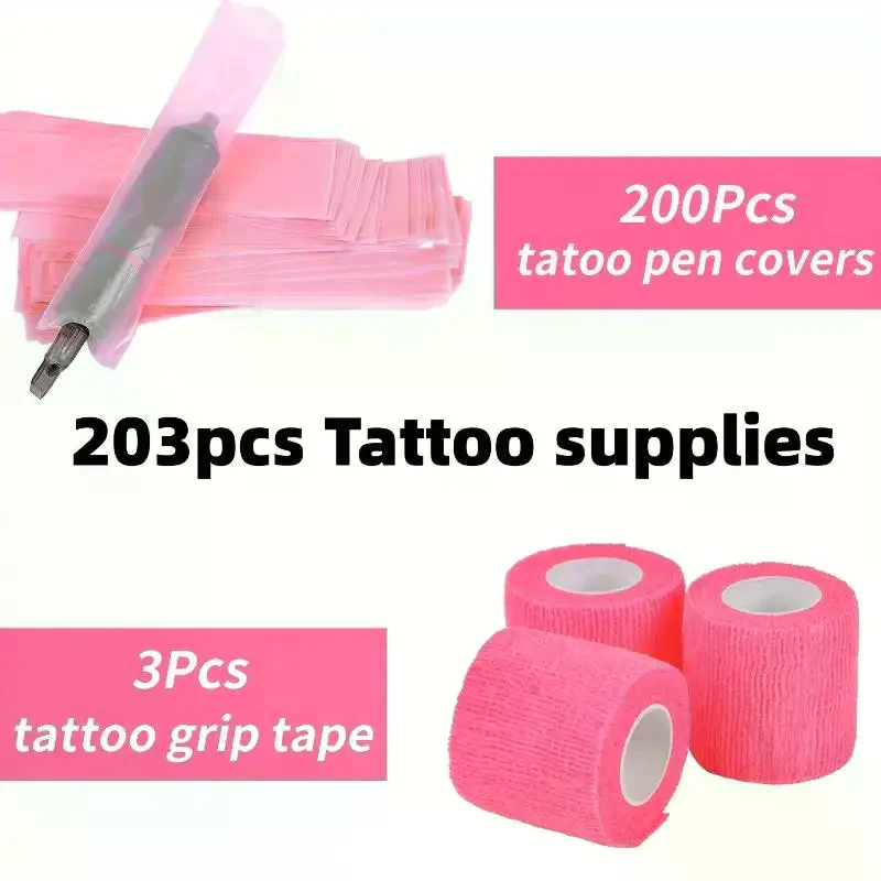 200Pcs Tattoo Pencil Sleeve Bag Covers 3Pcs Bandage Practice Tattoo Sets Microblading Supplies For Artists
200Pcs Tattoo Pencil Sleeve Bag Covers 3Pcs Bandage Practice Tattoo Sets Microblading Supplies For Artists