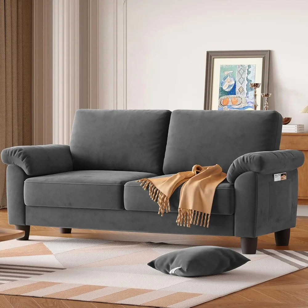 Mid Century Modern Loveseat with Storage Bag, Velvet Deep Couches for Small Spaces, Removable Sofa Cover Spring Cushions
Mid Century Modern Loveseat with Storage Bag, Velvet Deep Couches for Small Spaces, Removable Sofa Cover Spring Cushions