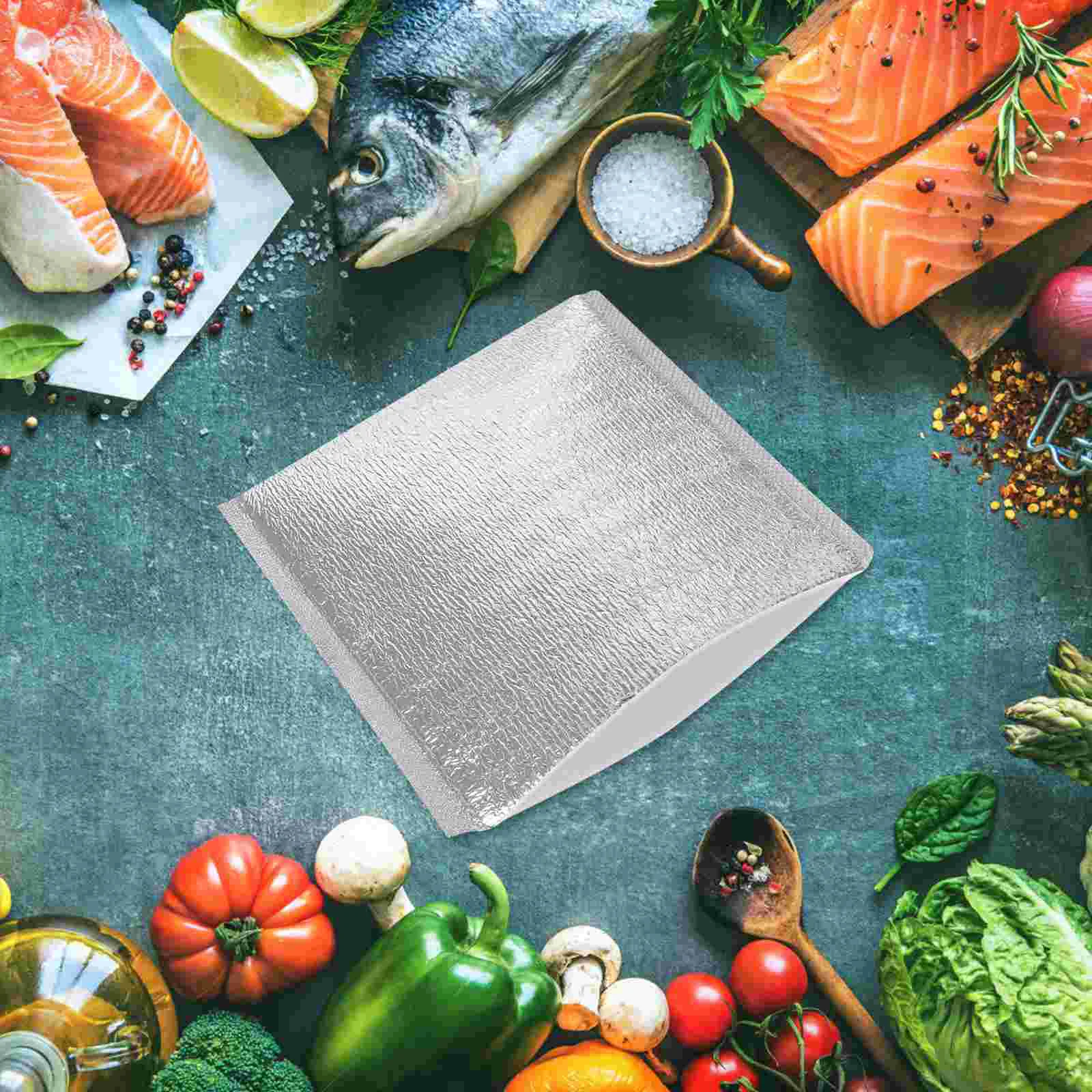 Disposable Aluminum Foil Insulated Bags Food Tinfoil Refrigerated Ice Takeaway 20pcs ((3mm) 30*30cm) Pouch Thick Take-out Tote
Disposable Aluminum Foil Insulated Bags Food Tinfoil Refrigerated Ice Takeaway 20pcs ((3mm) 30*30cm) Pouch Thick Take-out Tote