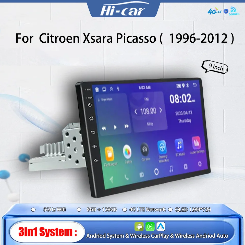 Car Radio for Citroen Xsara Picasso 1996-2012 Stereo 4GLTE+5GWifi CarPlay & Android GPS Navigation 1 Din Multimedia Video Player
Car Radio for Citroen Xsara Picasso 1996-2012 Stereo 4GLTE+5GWifi CarPlay & Android GPS Navigation 1 Din Multimedia Video Player