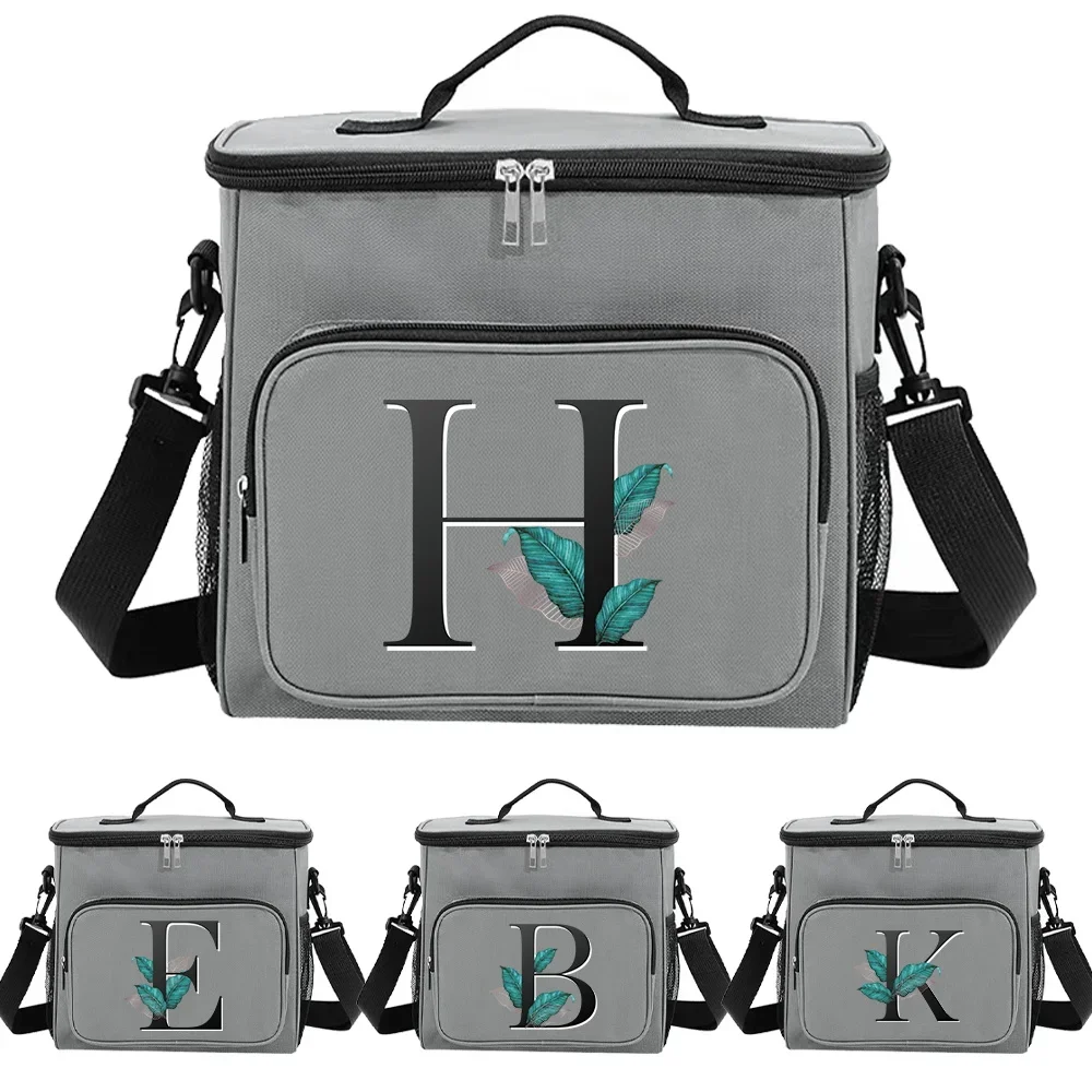 Lunch Bag for Work Leaf Series Printing Unisex Dual-Compartment Insulated Grey Color with Secure Zipper Closure Bags
Lunch Bag for Work Leaf Series Printing Unisex Dual-Compartment Insulated Grey Color with Secure Zipper Closure Bags