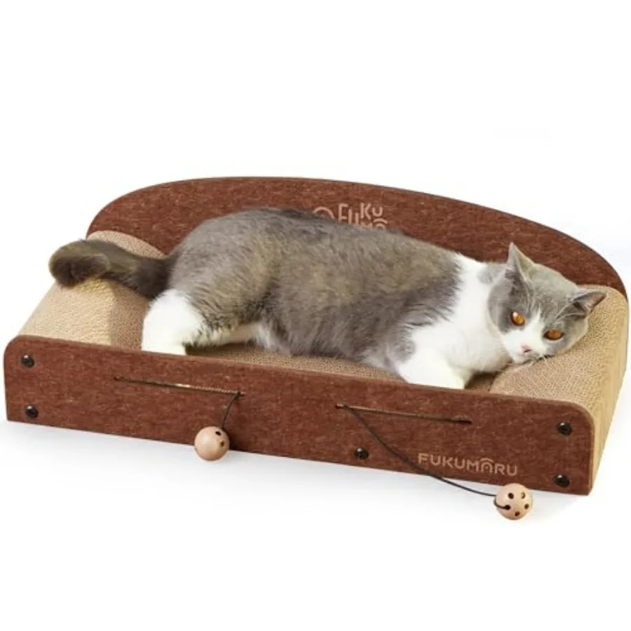 26 Inch Cat Scratcher Bed, 2 Reversible Cardboard Cat Scratch Pads Refill for Indoor Cats, Durable Large Cats Scratching Bed So
26 Inch Cat Scratcher Bed, 2 Reversible Cardboard Cat Scratch Pads Refill for Indoor Cats, Durable Large Cats Scratching Bed So