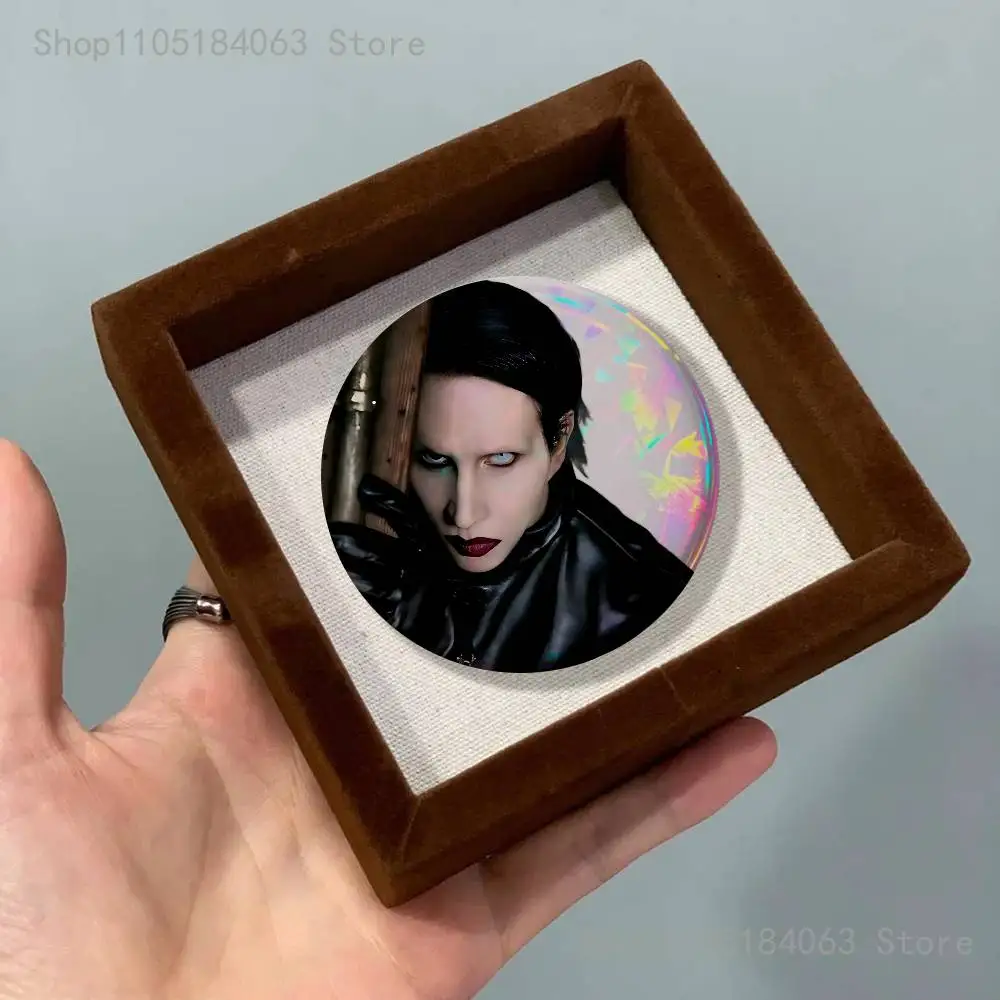 Singer Marilyn MansonS Creative Round Badge Button Pin Bag Decor Fans Collection Friends Gift Brooch
Singer Marilyn MansonS Creative Round Badge Button Pin Bag Decor Fans Collection Friends Gift Brooch