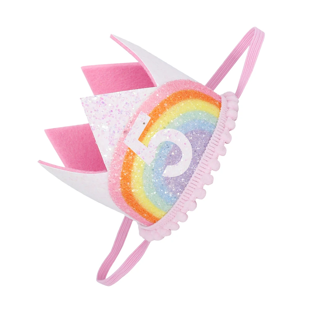 Rainbow Crown Headb Kids Birthday Party Hats Toddler Tiara Cloth Lightweight Comfortable Photo Prop Headdress Child Gift
Rainbow Crown Headb Kids Birthday Party Hats Toddler Tiara Cloth Lightweight Comfortable Photo Prop Headdress Child Gift