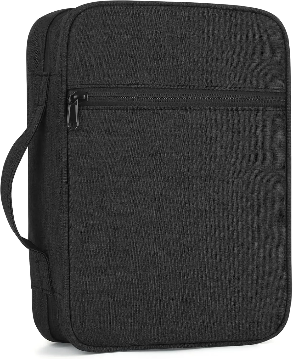 Durable Bible Cover with Handle, Zippered Pocket for Protection, Study Accessories in Black
Durable Bible Cover with Handle, Zippered Pocket for Protection, Study Accessories in Black