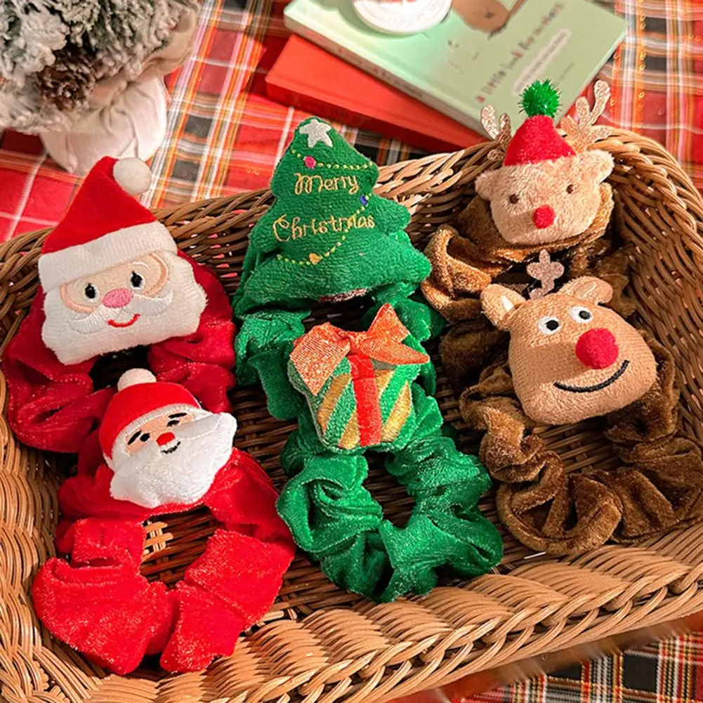 Velvet Elastic Headbands Festive Christmas Plush Doll Hair Accessories Set Elk Santa Claus Hair Scrunchies for Holiday for Women
Velvet Elastic Headbands Festive Christmas Plush Doll Hair Accessories Set Elk Santa Claus Hair Scrunchies for Holiday for Women
