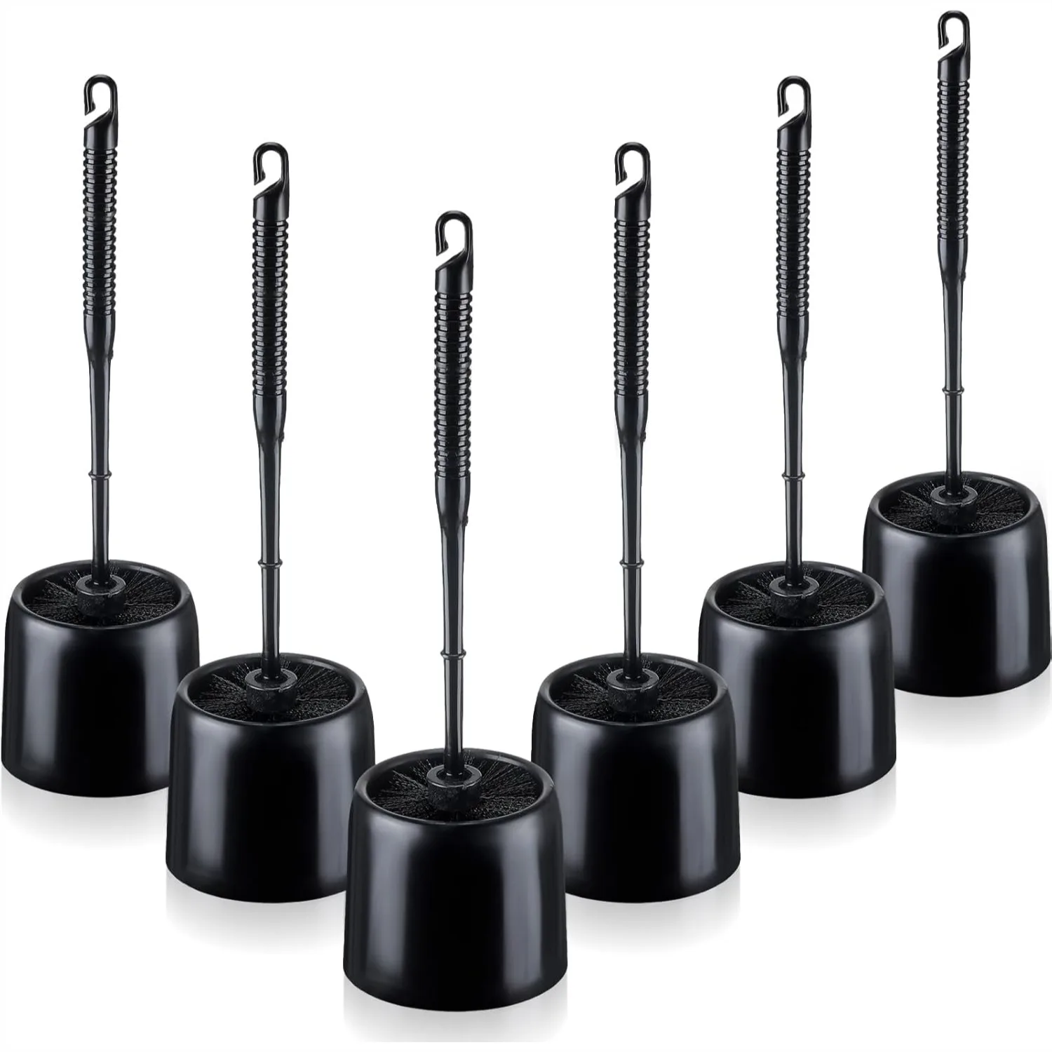 6 Toilet Brush and Holder Set for Bathroom Cleaning with Caddy, 14.57 Inch Height
6 Toilet Brush and Holder Set for Bathroom Cleaning with Caddy, 14.57 Inch Height