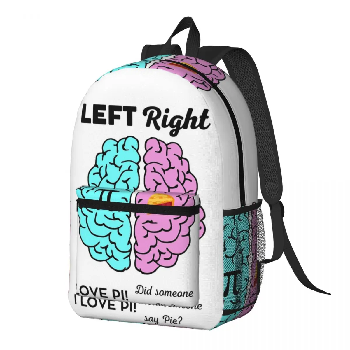 Left Right Brain Hemisphere Pi Pie Math Joke Backpack Daypack Large Capacity Kids BookBag School Bag Shoulder Bags for Men Women
Left Right Brain Hemisphere Pi Pie Math Joke Backpack Daypack Large Capacity Kids BookBag School Bag Shoulder Bags for Men Women