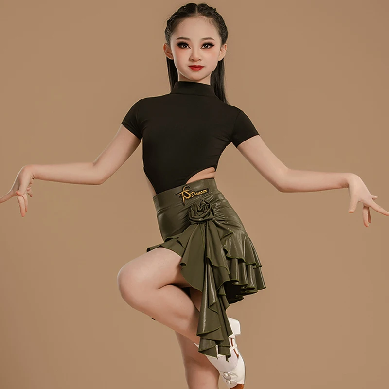 Girls Cha Cha Rumba Samba Latin Dance Clothes Summer Short Sleeves Dress Kids Latin Competition Clothing Performance Set BL14965
Girls Cha Cha Rumba Samba Latin Dance Clothes Summer Short Sleeves Dress Kids Latin Competition Clothing Performance Set BL14965