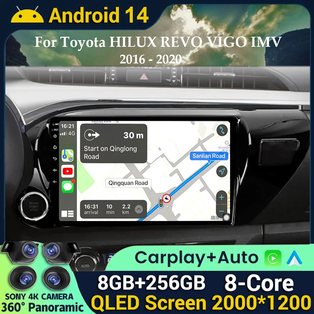 Android 14 Car Radio For Toyota Hilux (LHD) 2016-2020 Carplay Multimedia Head Unit Automotive Car Video Player Android Auto Car
Android 14 Car Radio For Toyota Hilux (LHD) 2016-2020 Carplay Multimedia Head Unit Automotive Car Video Player Android Auto Car