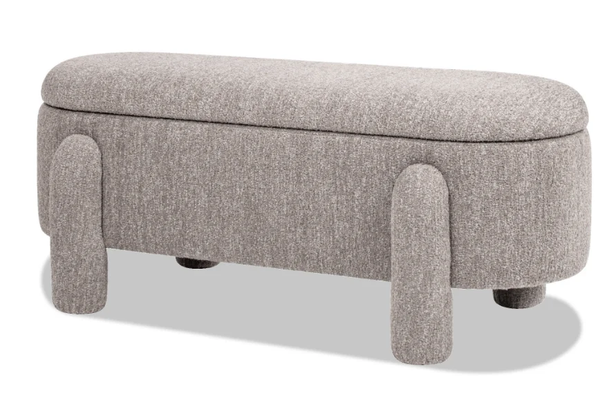 Hugo 49" Oval Fully Upholstered Storage Bench, Speckled Beige Boucle
Hugo 49" Oval Fully Upholstered Storage Bench, Speckled Beige Boucle