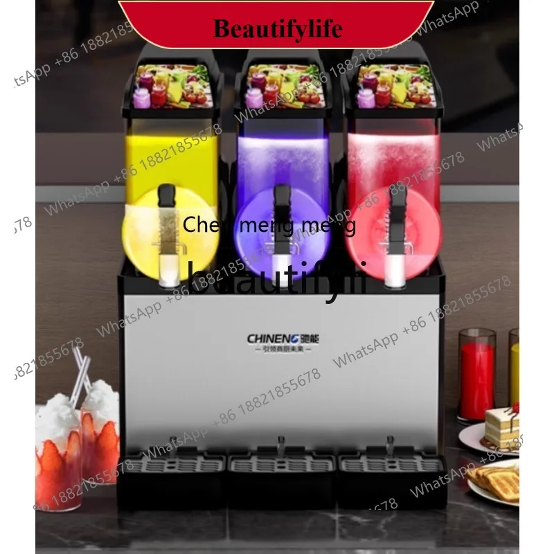 AB02 Commercial Automatic Double-Cylinder Triple-Cylinder Slush Snow Cone Machine Ice Sand Juice Beverage Machine
AB02 Commercial Automatic Double-Cylinder Triple-Cylinder Slush Snow Cone Machine Ice Sand Juice Beverage Machine