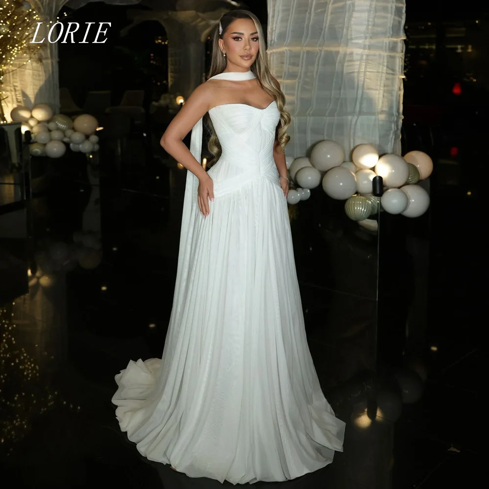 LORIE Luxury A Line Wedding Dress Illusion Waist Cinching Sweetheart Bridal Dresses Pleat Wedding Gown Customized 2026
LORIE Luxury A Line Wedding Dress Illusion Waist Cinching Sweetheart Bridal Dresses Pleat Wedding Gown Customized 2026