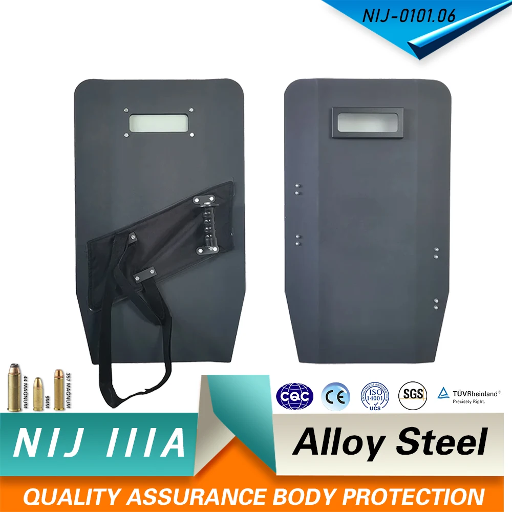 Ultra-Light Steel Shield 46X80CM Large Area With Viewport Explosion-Proof Bulletproof Handheld Law Enforcement Tactical Shield
Ultra-Light Steel Shield 46X80CM Large Area With Viewport Explosion-Proof Bulletproof Handheld Law Enforcement Tactical Shield