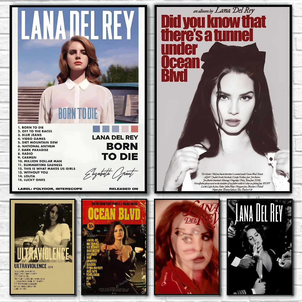 Singer Lana Del Rey Album Poster Self-adhesive Art Waterproof Paper Sticker Coffee House Bar Room Wall Decor
Singer Lana Del Rey Album Poster Self-adhesive Art Waterproof Paper Sticker Coffee House Bar Room Wall Decor