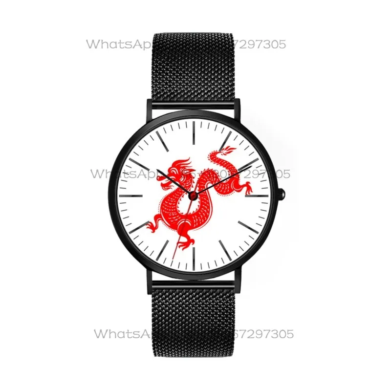 24-Hour Shipping Chinese Year of The Dragon Birthday Year Red Creative Zodiac Watch Men's and Women's Birthday Gifts
24-Hour Shipping Chinese Year of The Dragon Birthday Year Red Creative Zodiac Watch Men's and Women's Birthday Gifts