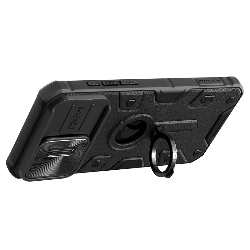 Nillkin for iPhone 15 Pro Case Camshield Armor Lens Finger Ring Holder Shockproof Full Camera protection Back Cover Case
Nillkin for iPhone 15 Pro Case Camshield Armor Lens Finger Ring Holder Shockproof Full Camera protection Back Cover Case