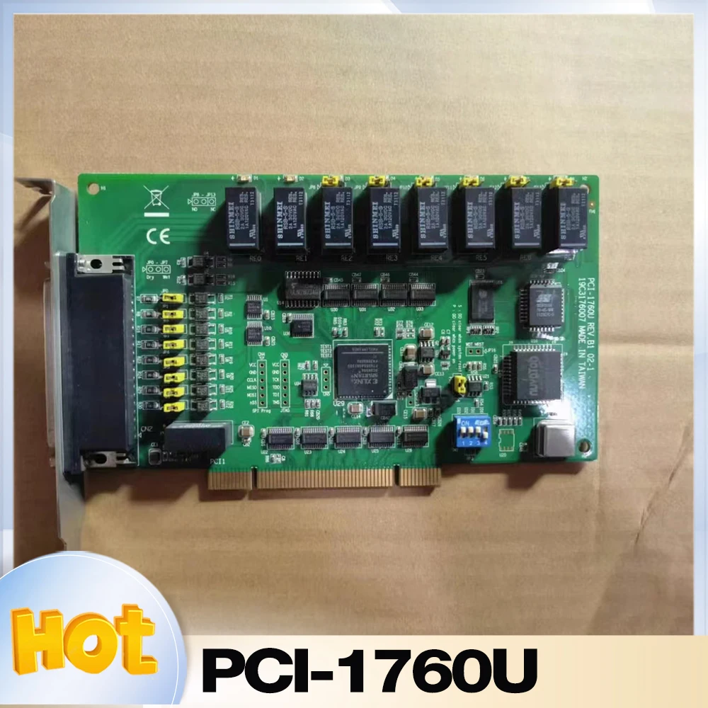 PCI-1760U REV.B1 For Advantech 8-channel relay IDI counter PCI-1760U-BE Data acquisition card PCI-1760U
PCI-1760U REV.B1 For Advantech 8-channel relay IDI counter PCI-1760U-BE Data acquisition card PCI-1760U