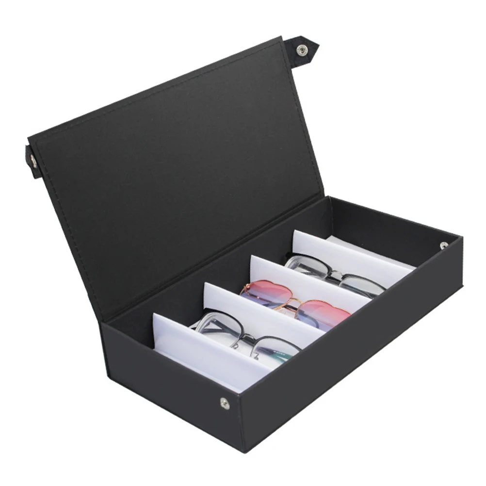 Glasses Display Box PU Storage Case 5 Slots Eyewear ganizer Dustproof Fashionable Design Home Store Use
Glasses Display Box PU Storage Case 5 Slots Eyewear ganizer Dustproof Fashionable Design Home Store Use