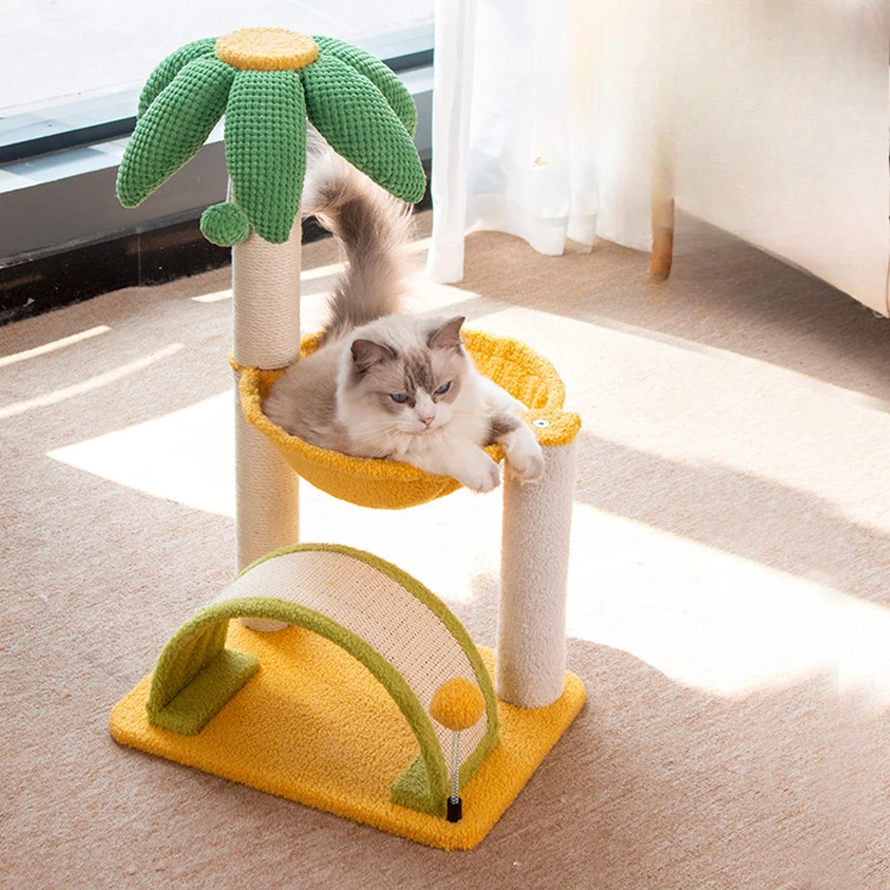 Creative Coconut Cat Tree Climbing Frame Sisal Scratching Posts Comfortable Wear-Resistant Cat's Nest Kitten Toy Pet Accessories
Creative Coconut Cat Tree Climbing Frame Sisal Scratching Posts Comfortable Wear-Resistant Cat's Nest Kitten Toy Pet Accessories