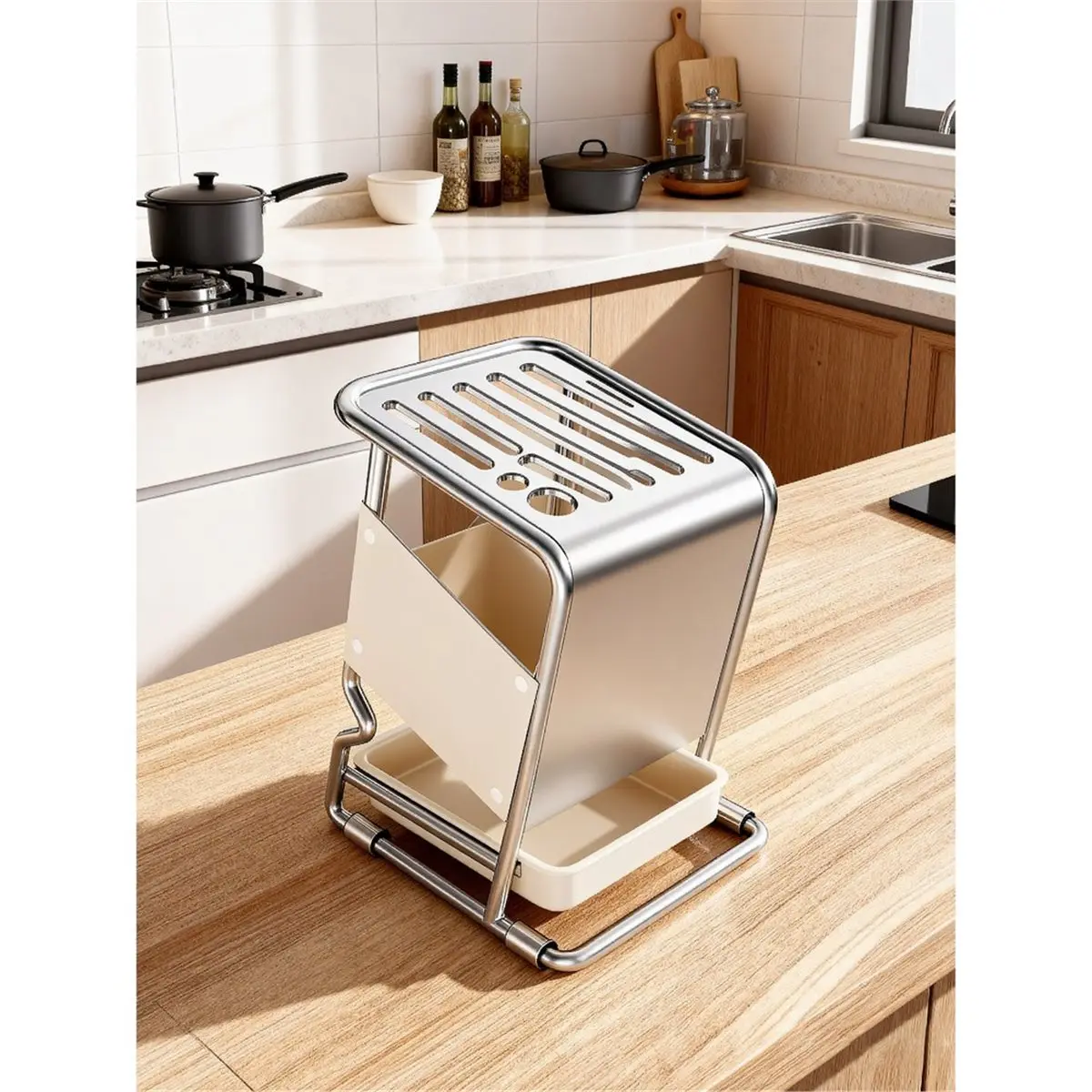 Stainless Steel Kitchen Knifeholder Storage Rack Countertop New Multifunctional Knifeintegrated
Stainless Steel Kitchen Knifeholder Storage Rack Countertop New Multifunctional Knifeintegrated