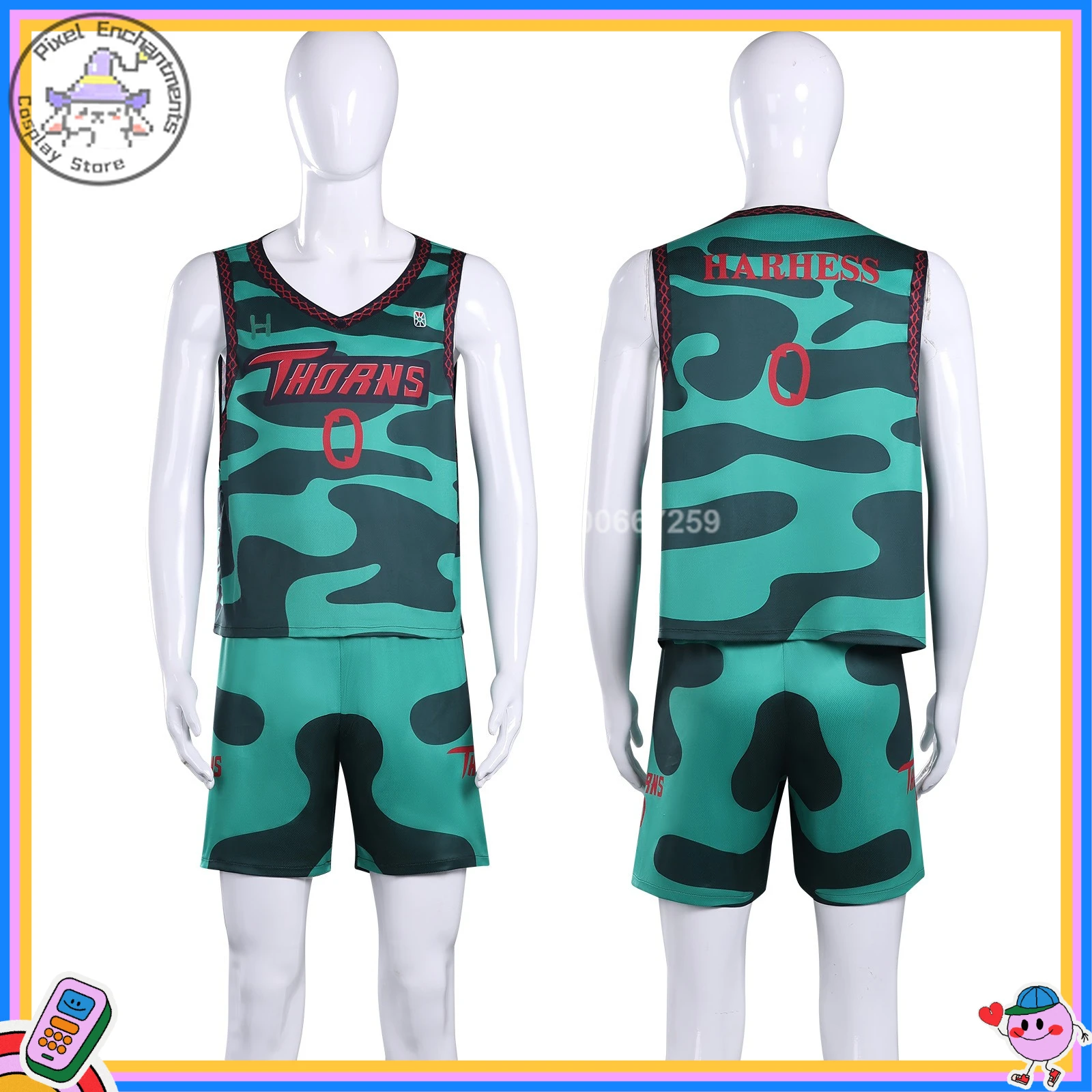 Popular Movie Cosplay Costume Hot Anime Stephen Role Playing Basketball Team Uniforms for Men Comic Con Halloween Party Suits
Popular Movie Cosplay Costume Hot Anime Stephen Role Playing Basketball Team Uniforms for Men Comic Con Halloween Party Suits