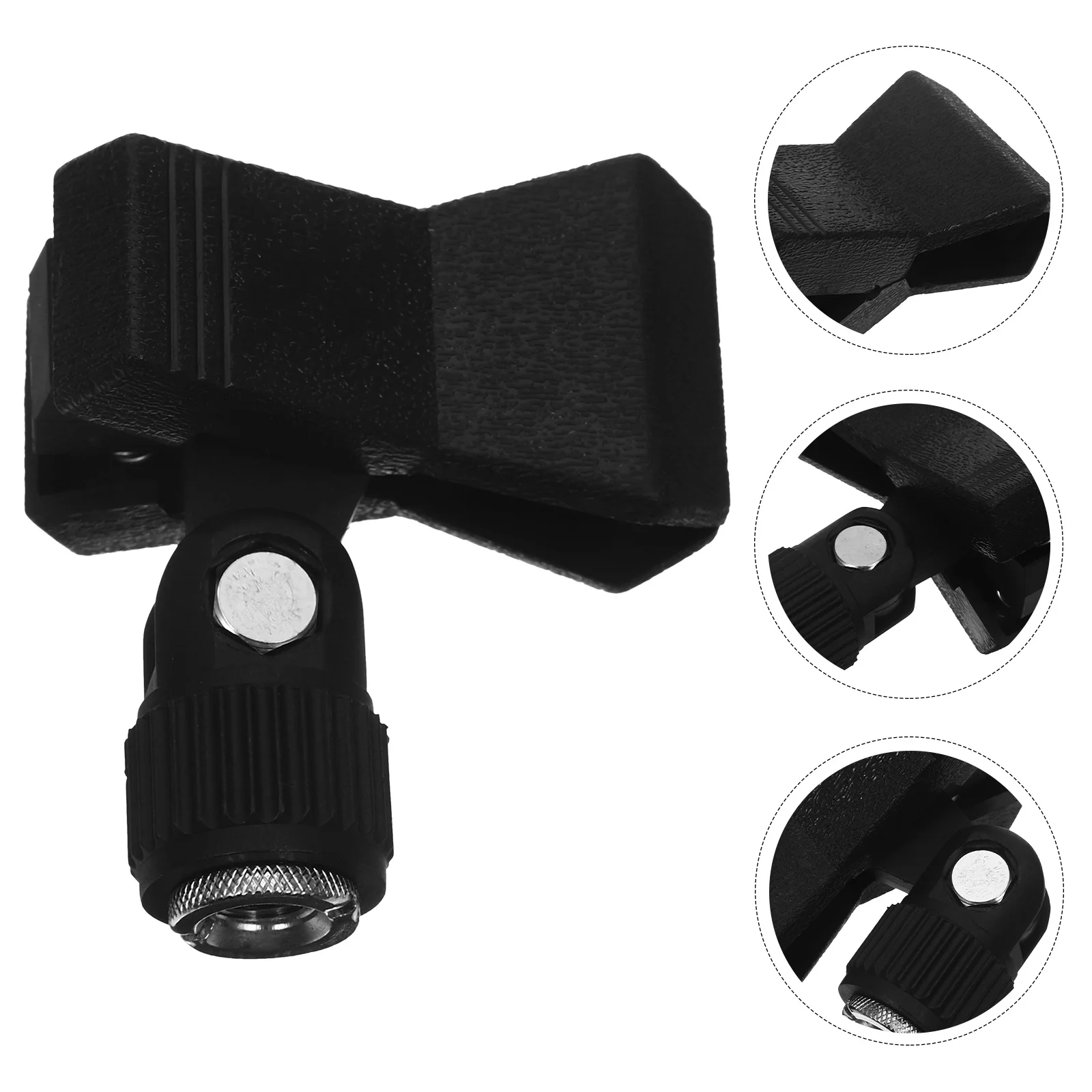 Mic Clamp Universal Fit for Handheld Microphones Secure Fastening Head Compatible with Various Stands Reliable for Stage
Mic Clamp Universal Fit for Handheld Microphones Secure Fastening Head Compatible with Various Stands Reliable for Stage