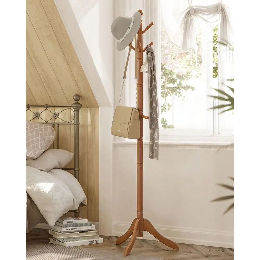 Solid Wood Coat Rack And Stand, Free Standing Hall Coat Tree With 10 Hooks For Hats, Bags, Purses, For Entryway, Hallway, Rubbe
Solid Wood Coat Rack And Stand, Free Standing Hall Coat Tree With 10 Hooks For Hats, Bags, Purses, For Entryway, Hallway, Rubbe