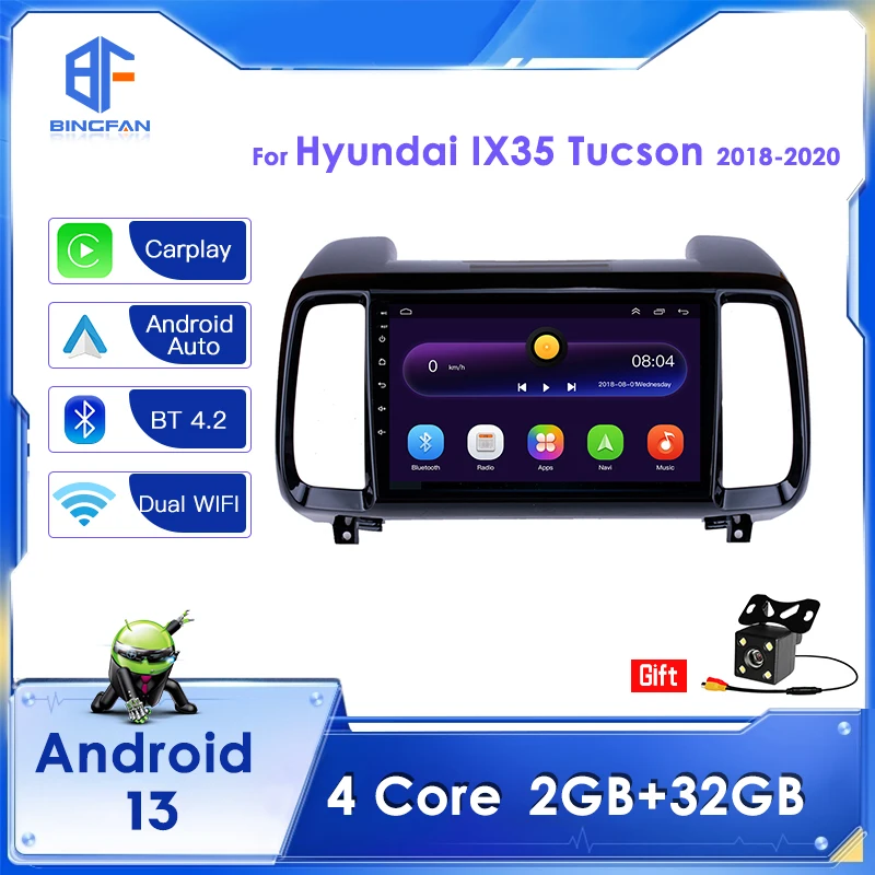 BINGFAN Android 10 Quad Core Car radio Ram 2G 10 inch car stereo for Hyundai IX35 Tucson 2018-2020 Carplay Auto Radio
BINGFAN Android 10 Quad Core Car radio Ram 2G 10 inch car stereo for Hyundai IX35 Tucson 2018-2020 Carplay Auto Radio