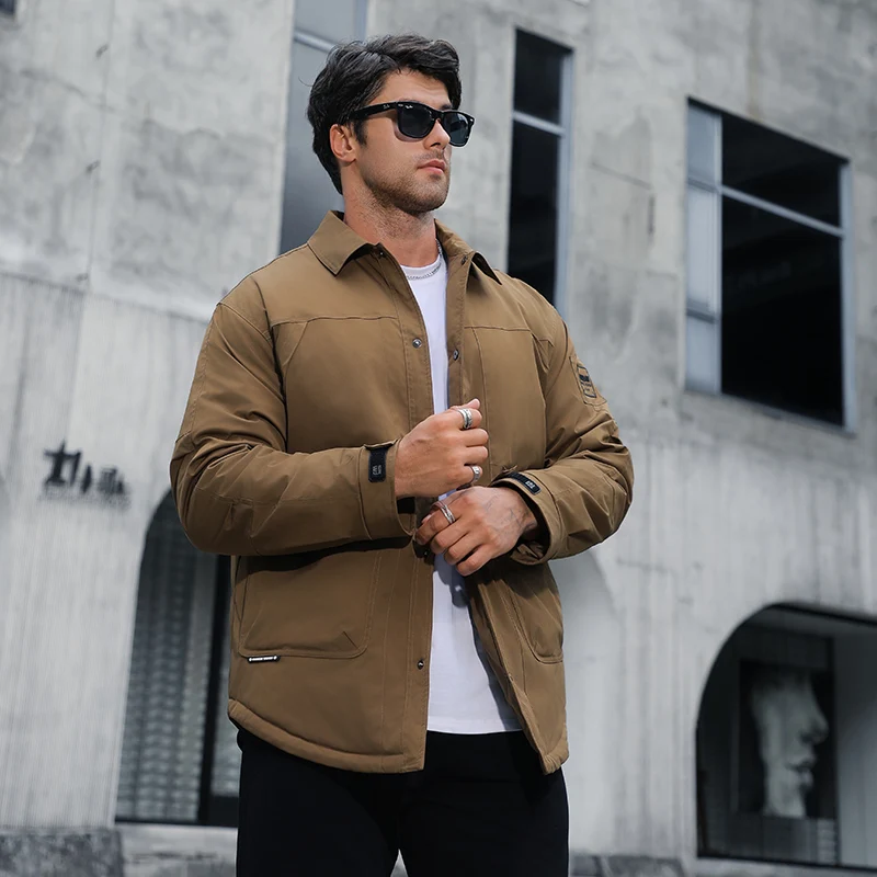 Large Size Cotton Parkas Men's Business Casual Loose Korean Version Parkas Male Thickened Winter Lapel Jacket Men's Clothing
Large Size Cotton Parkas Men's Business Casual Loose Korean Version Parkas Male Thickened Winter Lapel Jacket Men's Clothing