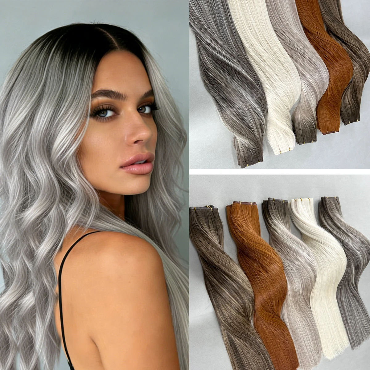 Human Hair Extensions Genius Weft 20-22inch in Store Virgin Invisble Double Drawn Hair 50g/pack Thick Ends Factory Supply
Human Hair Extensions Genius Weft 20-22inch in Store Virgin Invisble Double Drawn Hair 50g/pack Thick Ends Factory Supply
