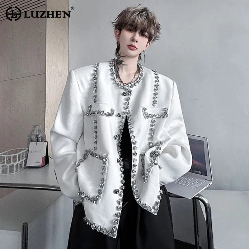 LUZHEN оригинальный роскошный персонализированный блейзер с бриллиантами в стиле пэчворк, мужской пиджак высокого качества, элегантный красивый мужской пиджак JY3613
LUZHEN оригинальный роскошный персонализированный блейзер с бриллиантами в стиле пэчворк, мужской пиджак высокого качества, элегантный красивый мужской пиджак JY3613