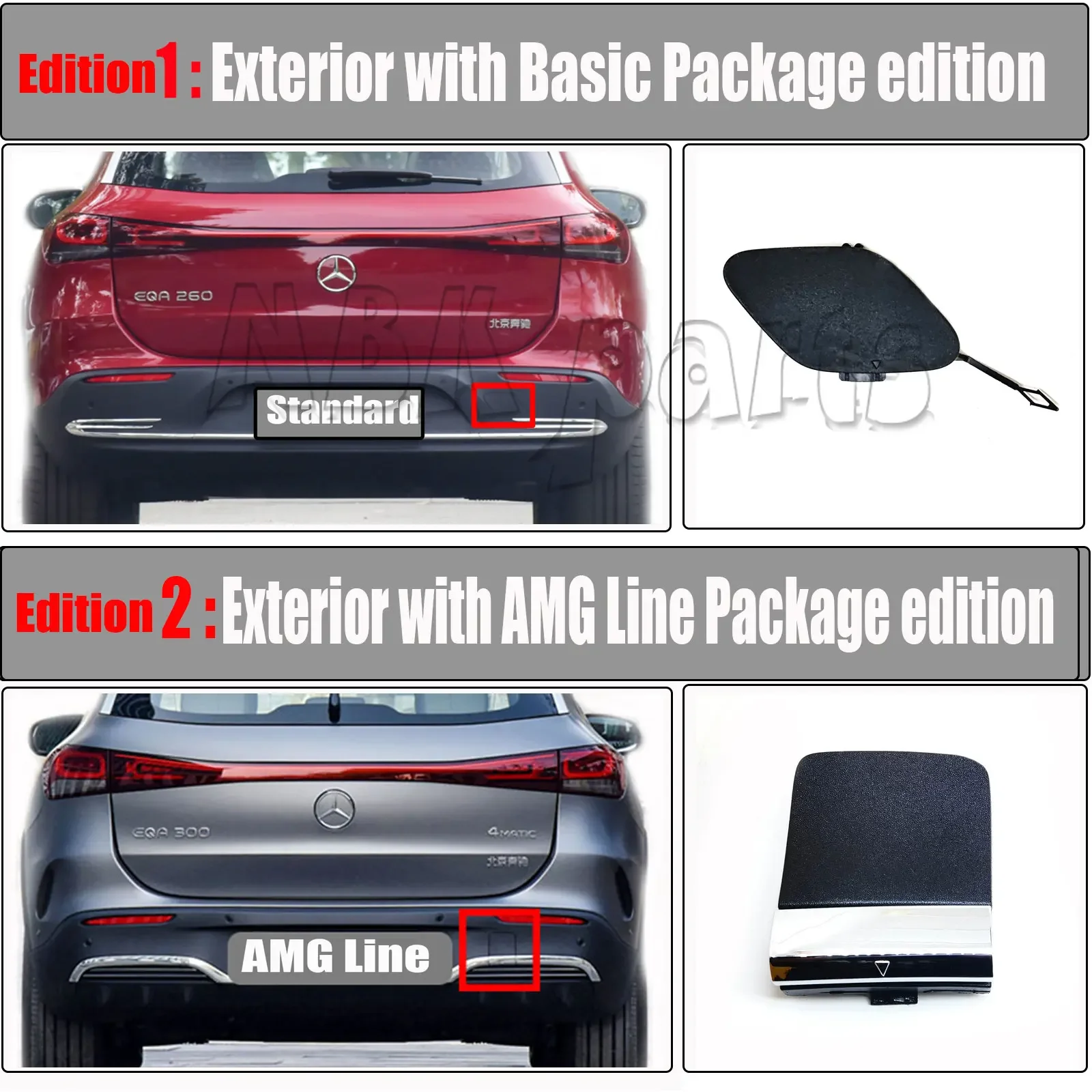 Fit 21-23 Mercedes Benz EQA class W243 X243 EQA250 EQA260 EQA300 EQA350 Front Tow Hook Eye Cap Cover
Fit 21-23 Mercedes Benz EQA class W243 X243 EQA250 EQA260 EQA300 EQA350 Front Tow Hook Eye Cap Cover