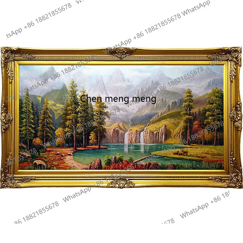Pure hand-painted oil painting landscape painting living room large size decorative painting entrance hotel framed
Pure hand-painted oil painting landscape painting living room large size decorative painting entrance hotel framed