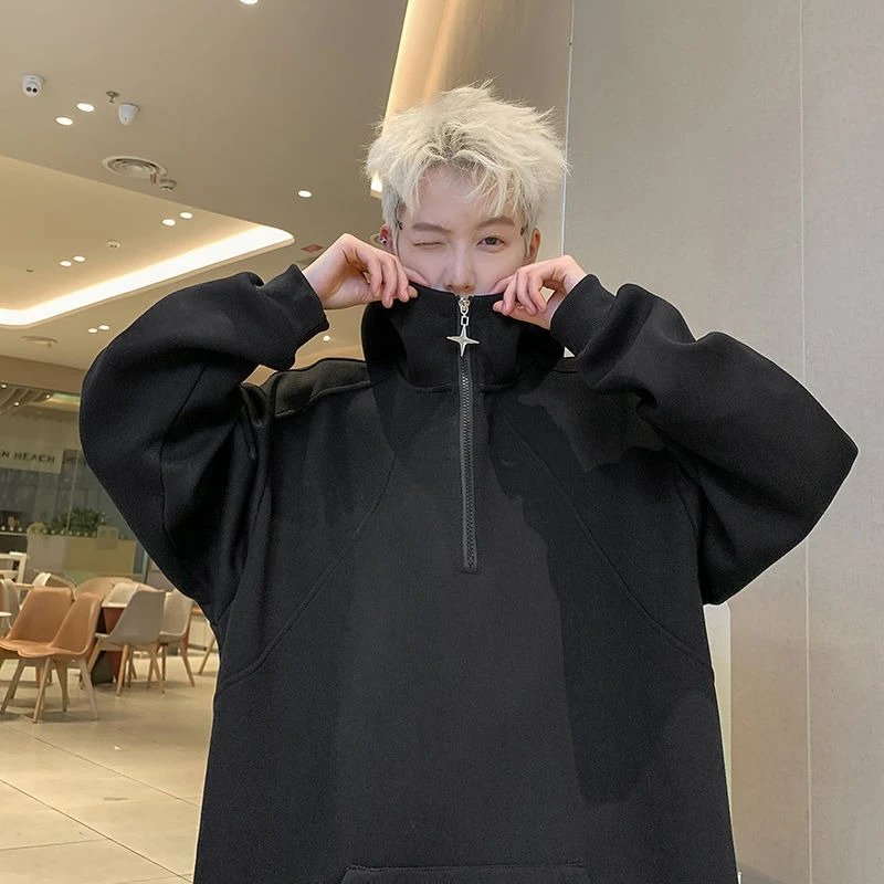 With Zipper Graphic Black Men's Hooded Sweatshirt Cotton Tops Korean Style 90s Vintage Y2k Clothes Harajuku Fashion Male Hoodie
With Zipper Graphic Black Men's Hooded Sweatshirt Cotton Tops Korean Style 90s Vintage Y2k Clothes Harajuku Fashion Male Hoodie