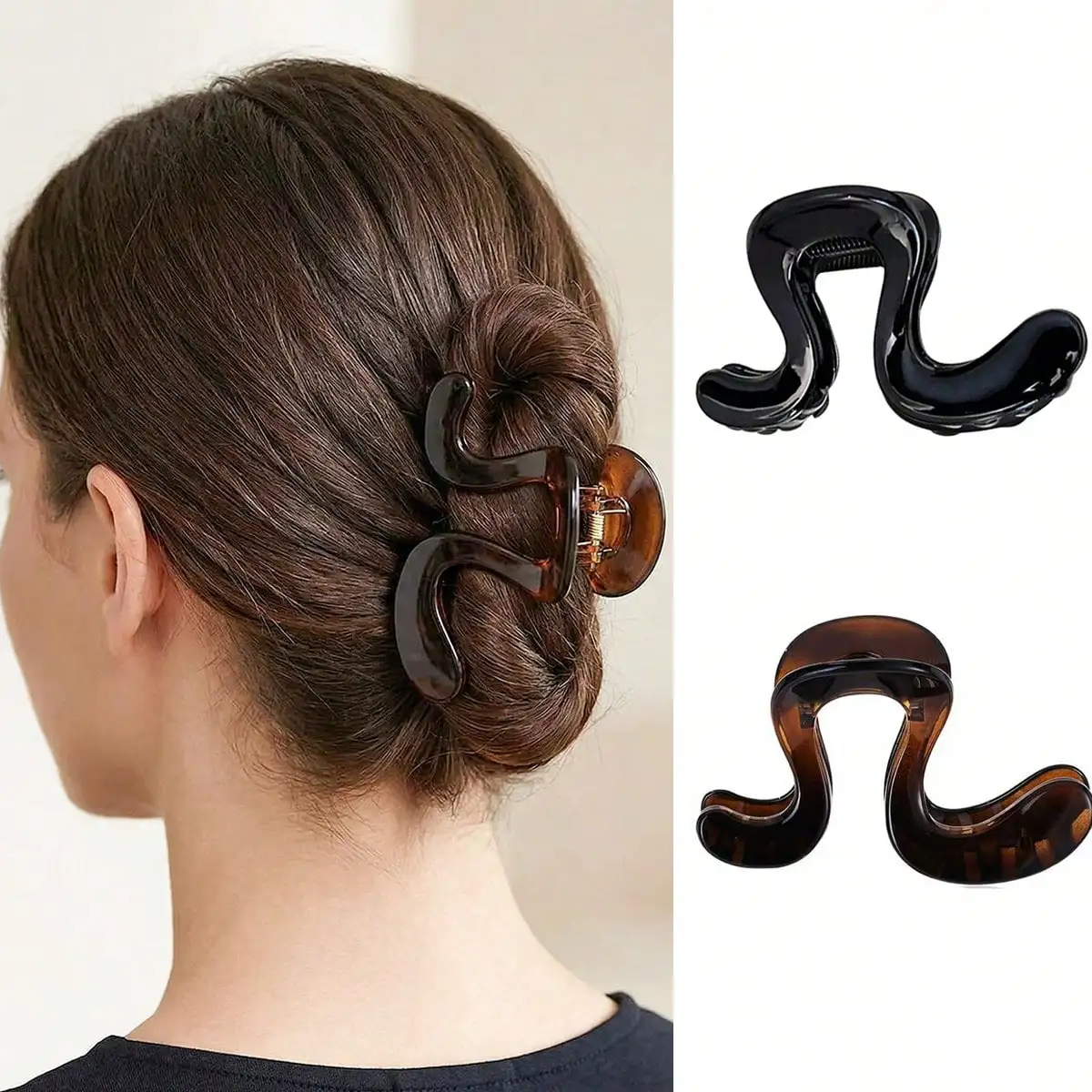 2pcs/Set Oversized Sweet & Fashionable Hair Clips, Suitable For High Ponytail, Messy Bun, Slouchy Wavy Hairstyle, Hair Accessories, Great Gift For Friends Or Holidays
2pcs/Set Oversized Sweet & Fashionable Hair Clips, Suitable For High Ponytail, Messy Bun, Slouchy Wavy Hairstyle, Hair Accessories, Great Gift For Friends Or Holidays