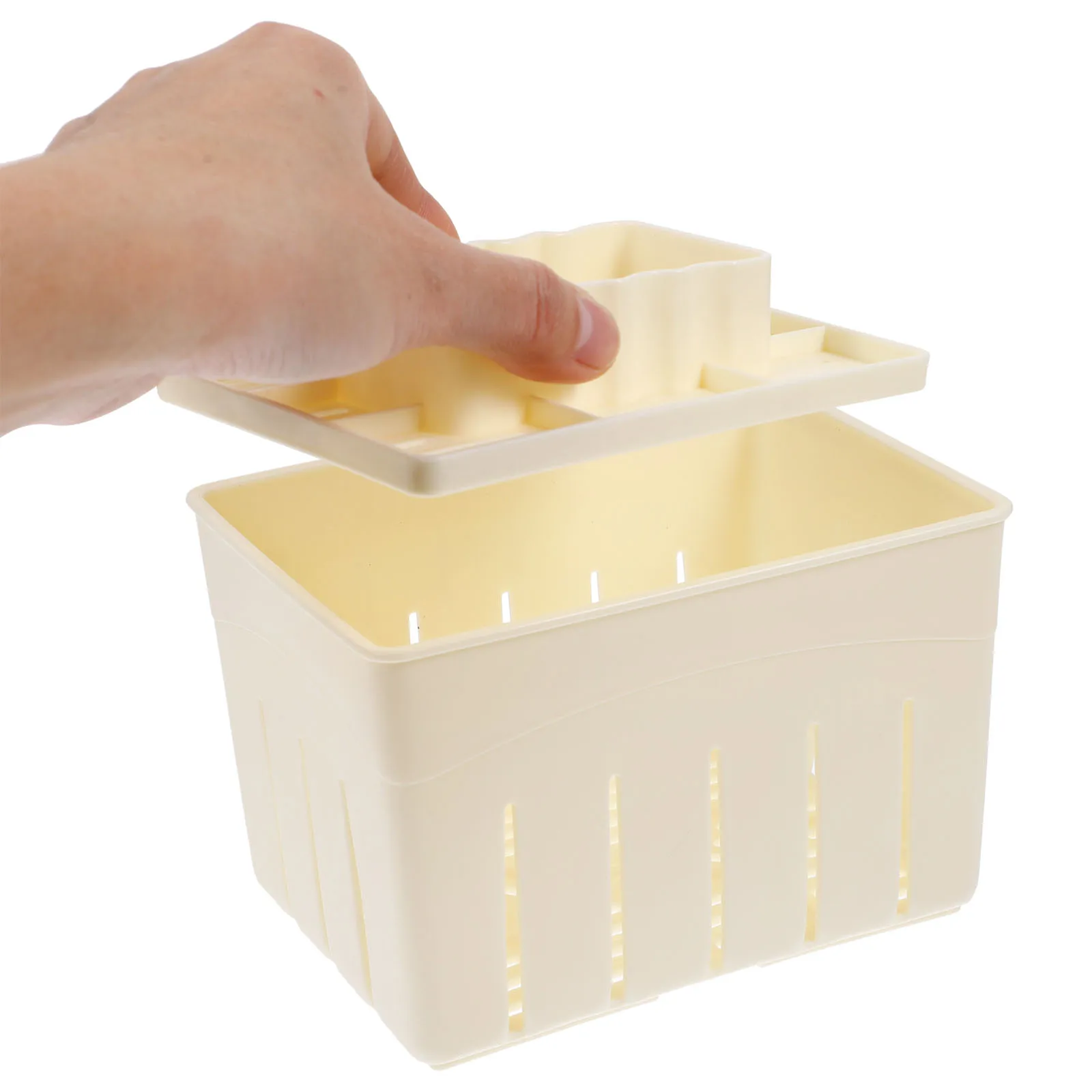 2 Pcs Tofu Mold PP Material Waterproof Corrosion Resistant Kitchen Tool Homemade Presser Easy Clean Design Food Making
2 Pcs Tofu Mold PP Material Waterproof Corrosion Resistant Kitchen Tool Homemade Presser Easy Clean Design Food Making