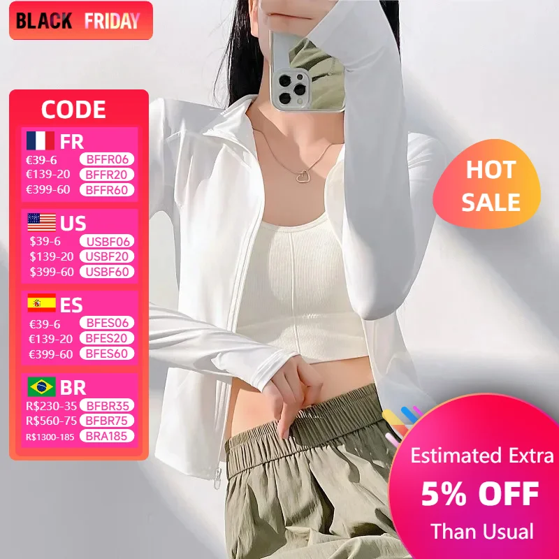 Long-sleeved Sports Shirt Zipper Fitness Yoga Sun Protection Clothing Fitness Tops Sportswear Running Fitness Cycling Clothing
Long-sleeved Sports Shirt Zipper Fitness Yoga Sun Protection Clothing Fitness Tops Sportswear Running Fitness Cycling Clothing