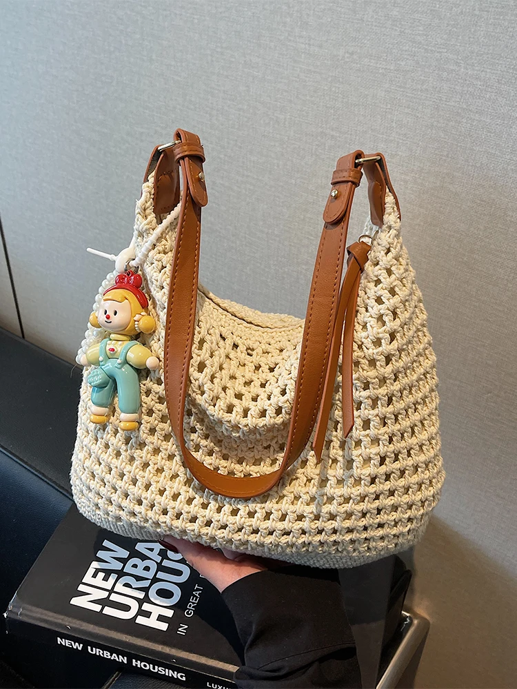 Handwoven Casual Summer Vacation Women's Shoulder Bag Large Capacity Tote Crossbody Bag Lazy Style Bucket Shape Soft Cotton L...
Handwoven Casual Summer Vacation Women's Shoulder Bag Large Capacity Tote Crossbody Bag Lazy Style Bucket Shape Soft Cotton L...