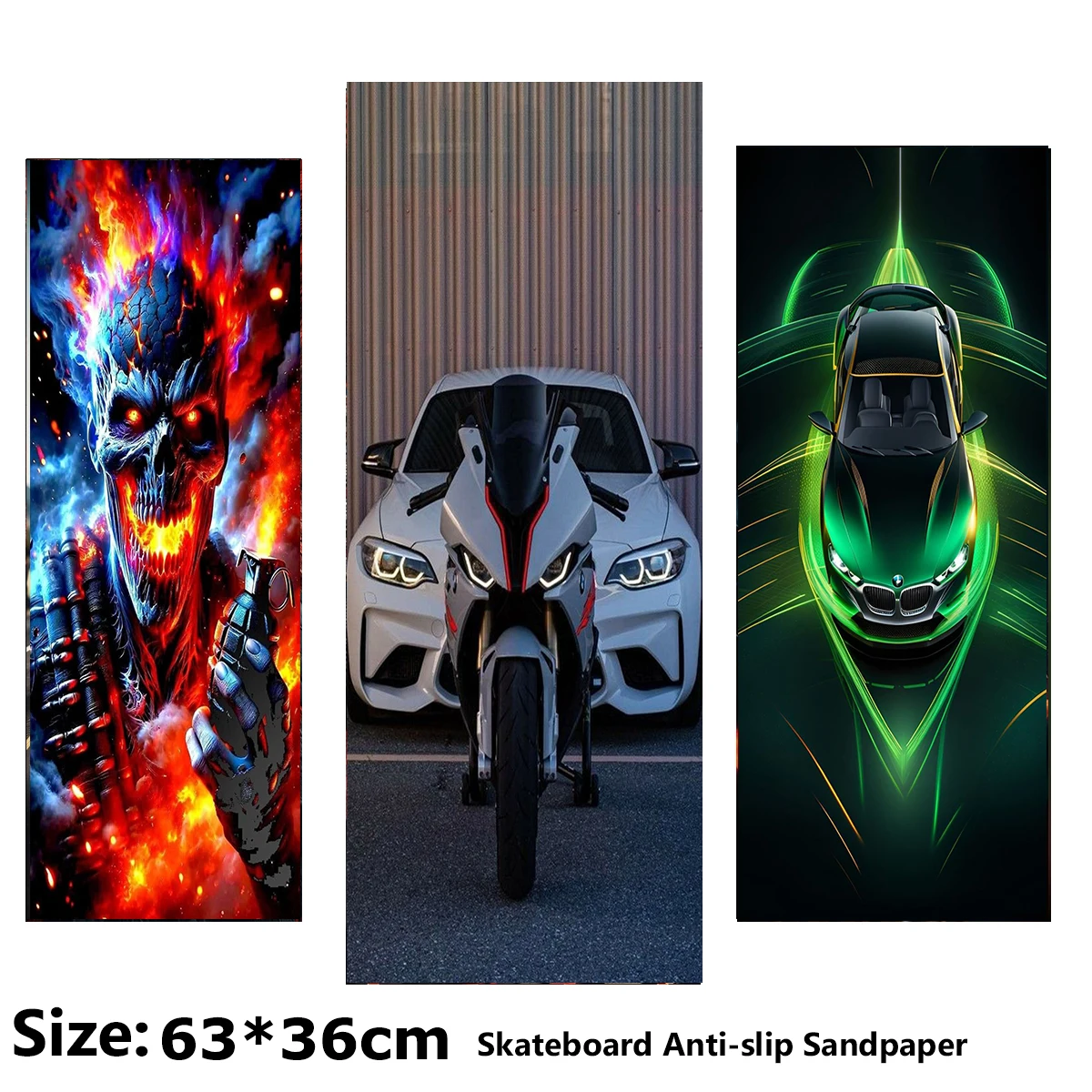 Colorful Graffiti Cool Sports Car Pattern Electric Scooter Anti-slip Sticker Sandpaper Skateboard Grip Tape Sheet 63*36cm
Colorful Graffiti Cool Sports Car Pattern Electric Scooter Anti-slip Sticker Sandpaper Skateboard Grip Tape Sheet 63*36cm