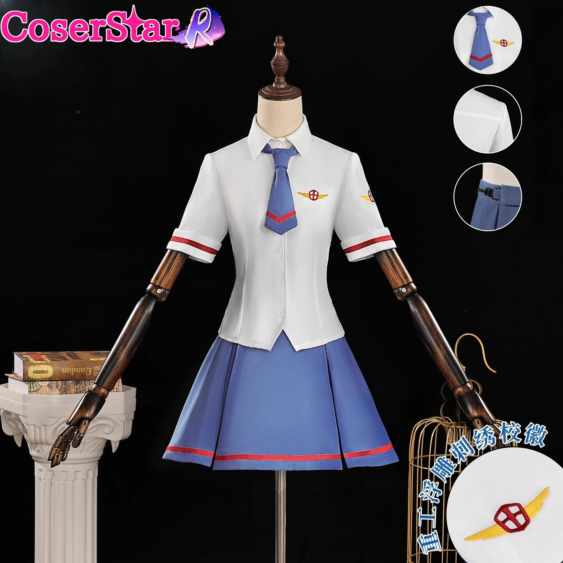 CoserStar-R CCS Cardcaptor Sakura Kinomoto Summer School Dress Cosplay Costume Role Play Uniform
CoserStar-R CCS Cardcaptor Sakura Kinomoto Summer School Dress Cosplay Costume Role Play Uniform