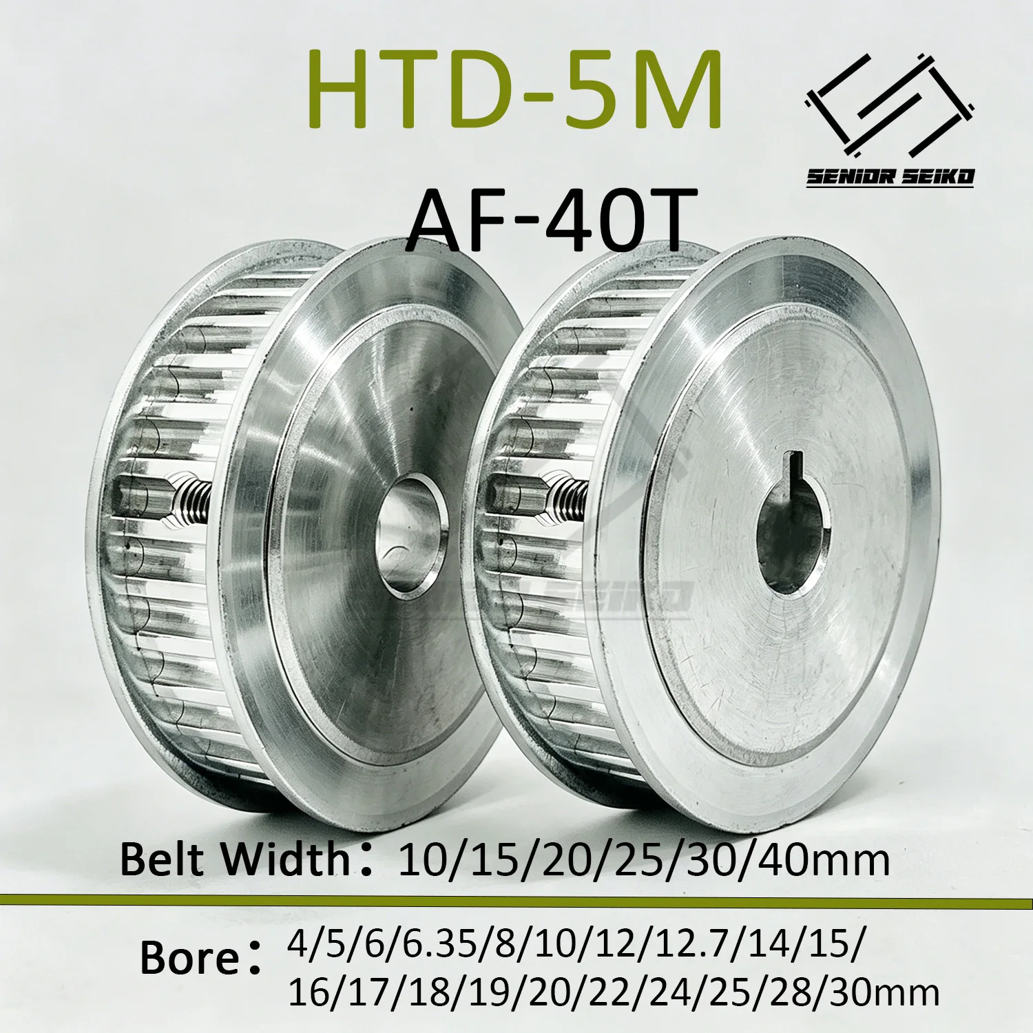 HTD5M Timing Pulley 5M 40teeth Belt Width 10/15/20/25/30/40mm Bore 5-30mm Synchronous Wheel Pitch 5mm Belt Pulley
HTD5M Timing Pulley 5M 40teeth Belt Width 10/15/20/25/30/40mm Bore 5-30mm Synchronous Wheel Pitch 5mm Belt Pulley